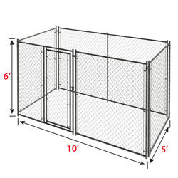 6' x 5' x 10' Galvanized Kennel Material List at Menards®