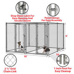 Gated clearance dog kennel