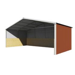 VersaTube® 24'W x 12'L x 7.5'H Loafing Shed Material List at Menards®