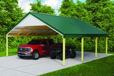 Manufactured Posts 25'W x 27'L x 8'H Pro-Port™ Surface Mounted Posts Material List at Menards®