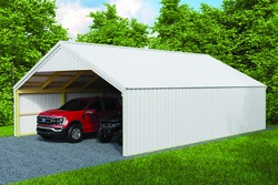 Embedded Post House 25'W x 36'L x 8'H Pro-Port™ Embedded Posts Material List at Menards®