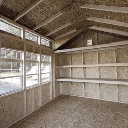 Windemere 12 x 10 Wood Outdoor Storage Shed with Floor Materials List ...