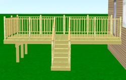 12' x 20 Attached Single Level Deck Material List at Menards®