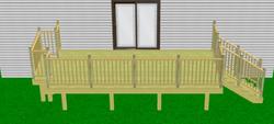 20' x 10' Attached Deck with Grill Bump-Out Material List at Menards®