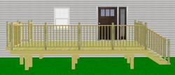 20' x 12' Attached Deck with Grill Bump-Out Material List at Menards®