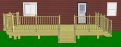 16' x 20' Attached Deck with Grill Bump-Out Material List at Menards®