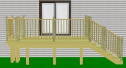 12' x 10' Attached Single Level Deck with Grill Bump-Out Material List ...