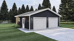 Eleanor 2-Car Garage 26' x 26' x 8' Material List at Menards®