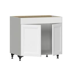 Bellevue 36in White Stackable Cabinet