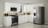 KLËARVŪE® Strömma® White 19' L-Shaped Kitchen - Cabinets Only