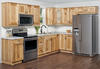 KLËARVŪE® Trävik® Hickory 19' L-Shaped Kitchen - Cabinets Only