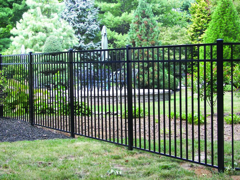 100' Asbury Black Aluminum Fence Material List