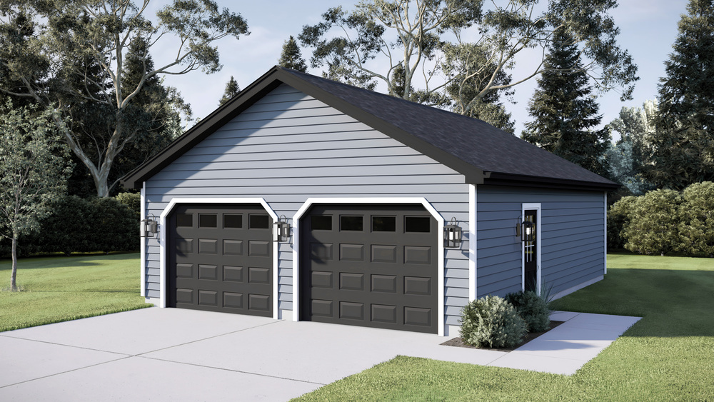 Dexter 2-Car Garage 24' x 32' x 8' Material List at Menards®