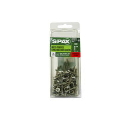 #8 x 1-in Zinc-Plated Multi-Material Spax Multi-Purpose Interior Wood Screws (75-Per Box)