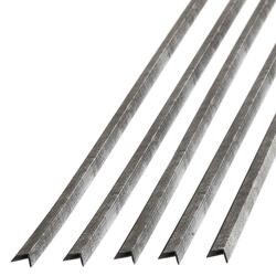 Fasade® 4' PVC Argent Silver Outside Corner Trim - 5 Pack