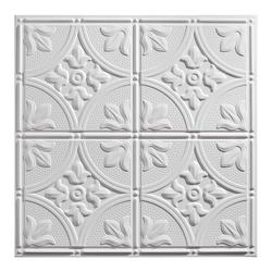 Genesis™ Designer PVC 2' x 2' White Antique Drop Ceiling Tile at Menards®