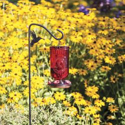 Tasty Tweets Red Vintage Glass Hummingbird Feeder - 22 oz at Menards®