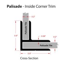 Palisade™ 94 Vinyl Carrara Marble Inside Corner Trim at Menards®