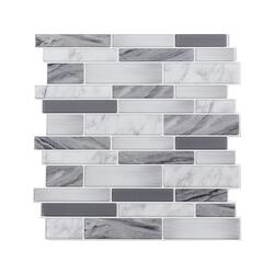 Tack Tile™ Small Mosaic White Peel & Stick Vinyl Backsplash Tiles - 3 Pack  at Menards®