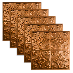 Great Lakes Tin Jamestown 2' x 2' Copper Drop Ceiling Tile-Pack of