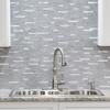 Aspect™ Collage 6" x 11.75" Cloud Shimmer Peel & Stick Vinyl Backsplash Tiles - 2 Pack