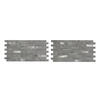 Aspect™ Collage 6" x 11.75" Cloud Shimmer Peel & Stick Vinyl Backsplash Tiles - 2 Pack