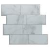 Tack Tile™ Small Mosaic Brown Peel & Stick Vinyl Backsplash Tiles - 3 Pack