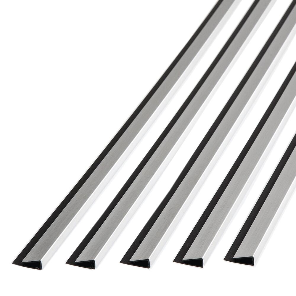 Fasade® 4' PVC Gloss White Large Profile J-Trim - 5 Pack