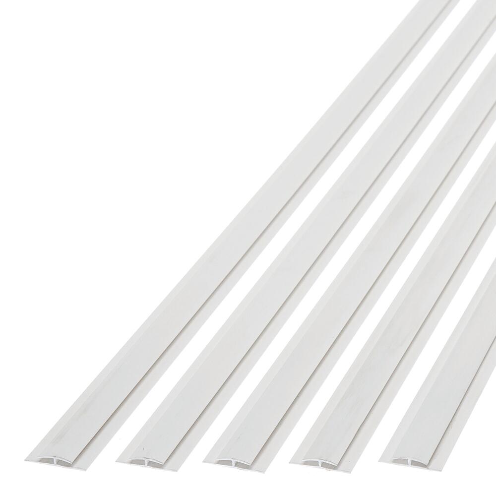 Fasade® 4' PVC Bermuda Bronze Wall Panel Divider Trim - 5 Pack