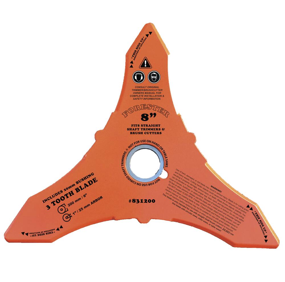 Forester™ 8" 3-Tooth Brush Cutter Replacement Blade