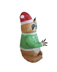 sloth christmas inflatable