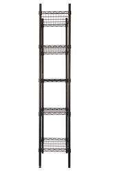 Designer s Image 36 W x 72 H x 14 D Black 5 Tier Commercial Grade Steel Wire Shelving Unit