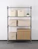 Designer's Image™ 36"W x 54"H x 14"D Chrome 4-Tier Commercial Grade Wire Shelving Unit