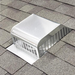 Air Vent Mill Finish Slant Back Static Roof Vent at Menards®