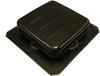 Air Vent Black Steel Square Static Roof Vent