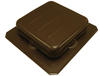 Air Vent Black Steel Square Static Roof Vent