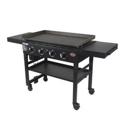 GrillFest 4-Burner GAS Griddle - 790SQin - Black