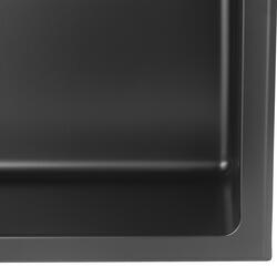 AKDY 8-in x 36-in Matte Black Stainless Rectangular Shower Niche