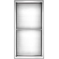 AKDY 24-in x 12-in Matte Black Stainless Rectangular Shower Niche