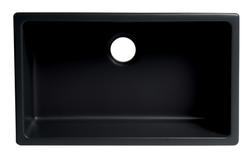 ALFI BRAND Black Matte Fireclay 30 in. Single Bowl Undermount Kitchen Sink  AB3018UD-BM - The Home Depot