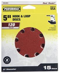 HART 5-Inch Hook and Loop Sanding Discs 120 Grit