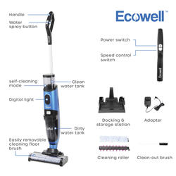 ECOWELL Lulu Quick Clean P03 Cordless Multi-Surface Wet Dry Vacuum