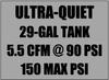 Masterforce® Ultra-Quiet 29-Gallon 150 PSI Portable Vertical Air Compressor