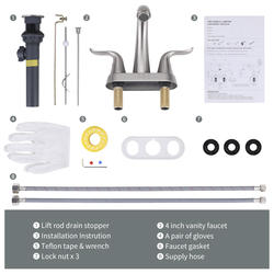 MOEN Conway 2 Handle 4-inch Centerset Bathroom Sink Faucet/Tap In