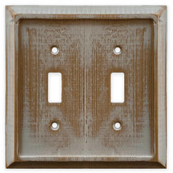 Amerelle® Dawson Weathered White 2-Gang Toggle Wall Plate at Menards®