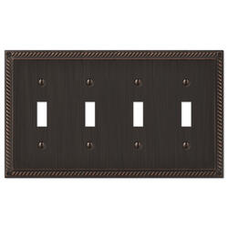 Georgian Aged Bronze Cast - 1 Blank Wallplate –