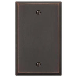 Manhattan Aged Bronze Cast - 1 Toggle / 1 Rocker Wallplate –