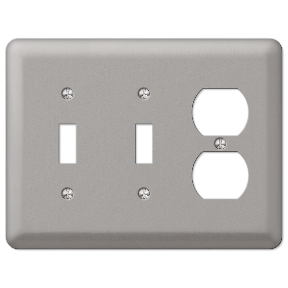 Legrand® Pass & Seymour TradeMaster® Gray 13/32" Hole Nylon 1-Gang Box Mounted Telephone or Cable Wall Plate