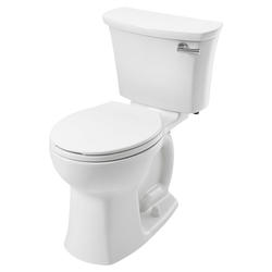 American Standard Edgemere White Round Chair Height 2-piece WaterSense Soft  Close Toilet 10-in Rough-In 1.28-GPF in the Toilets department at