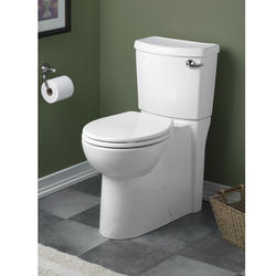 American Standard Cadet 3 Flowise 2-Piece White Tall Round Toilet at ...